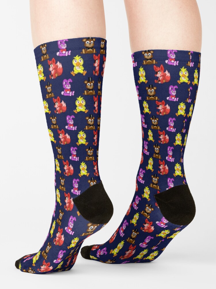 "FNAF Chibi Pattern" Socks for Sale by hotcheeto89 Redbubble
