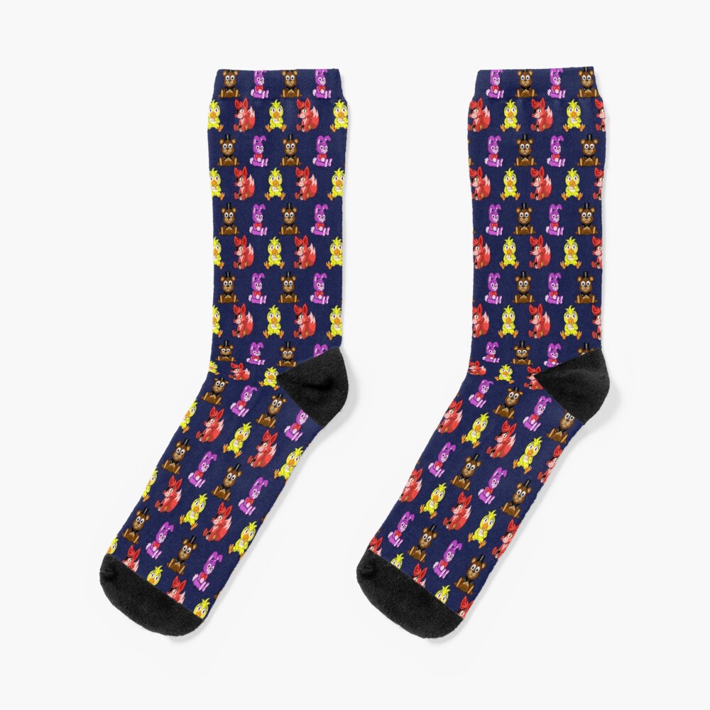 "FNAF Chibi Pattern" Socks for Sale by hotcheeto89 Redbubble