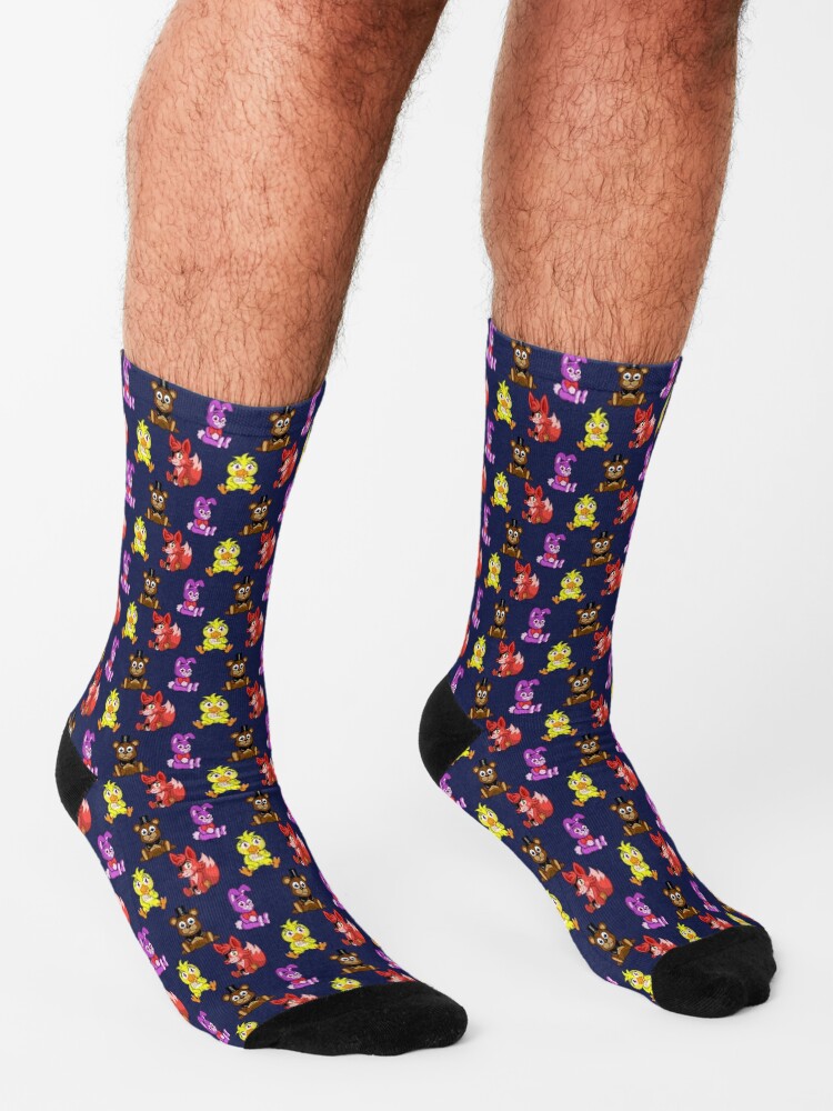 "FNAF Chibi Pattern" Socks for Sale by hotcheeto89 Redbubble