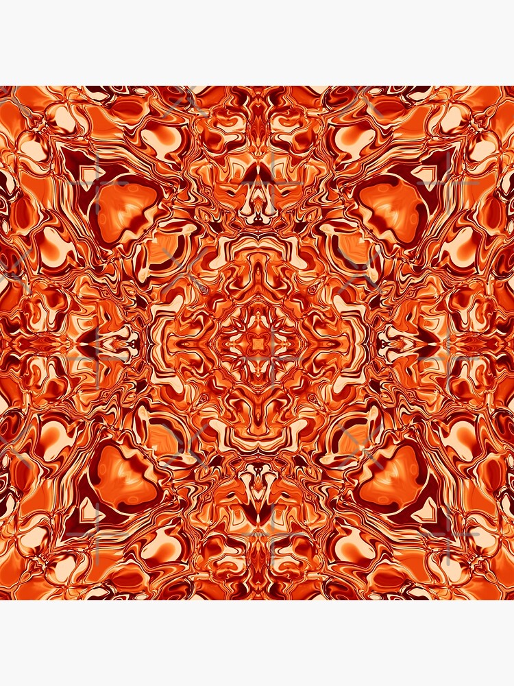 Liquefied Flow IV - Orange by ifourdezign
