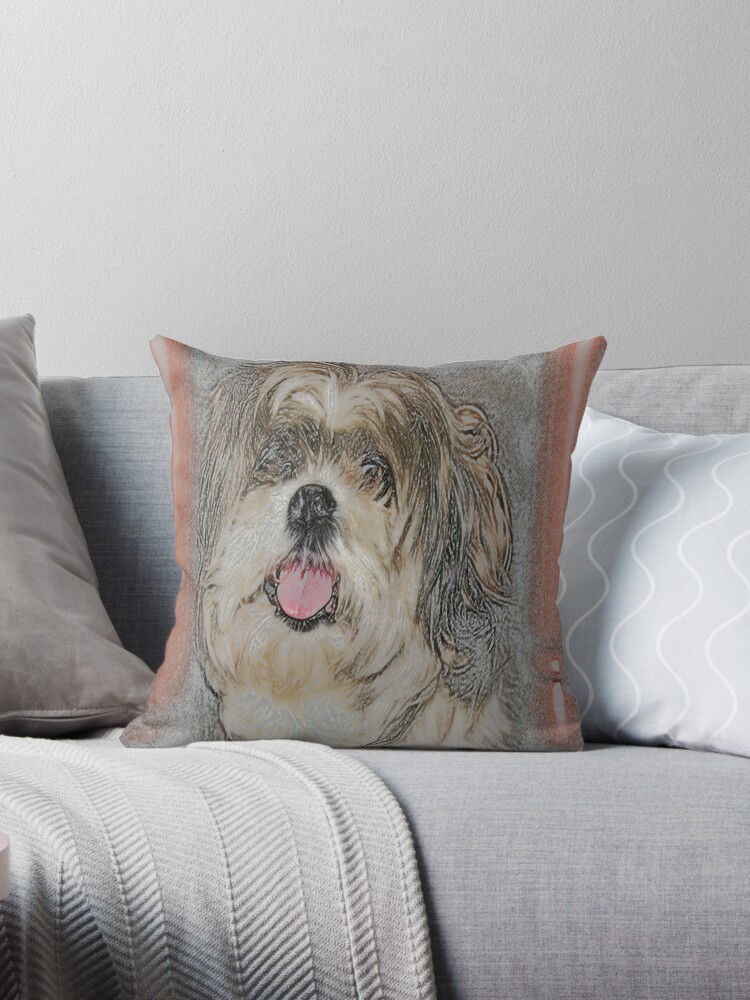 shih tzu decorative pillows