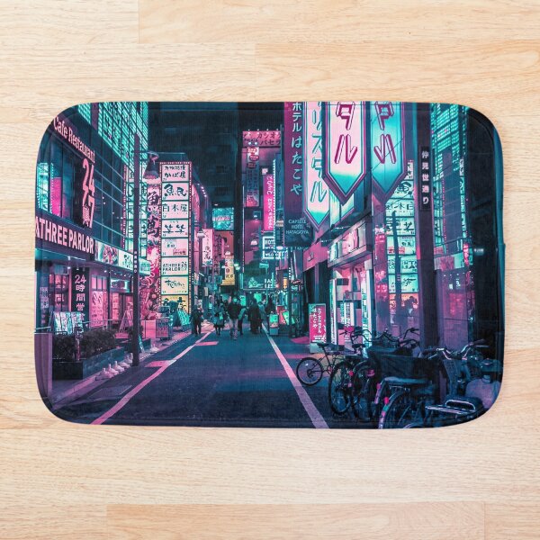 Tokyo - A Neon Wonderland Bath Mat