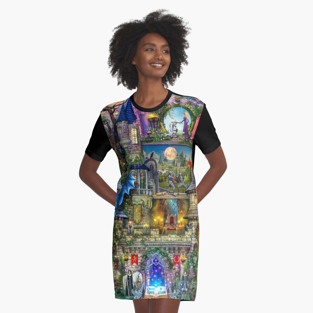Item preview, Graphic T-Shirt Dress designed and sold by Foxfires.