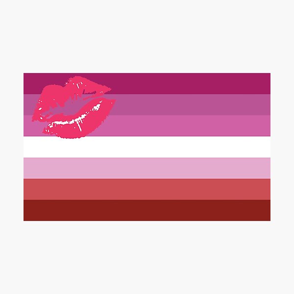 Item preview, Lipstick Lesbian Flag designed and sold by lgbtshoppe.