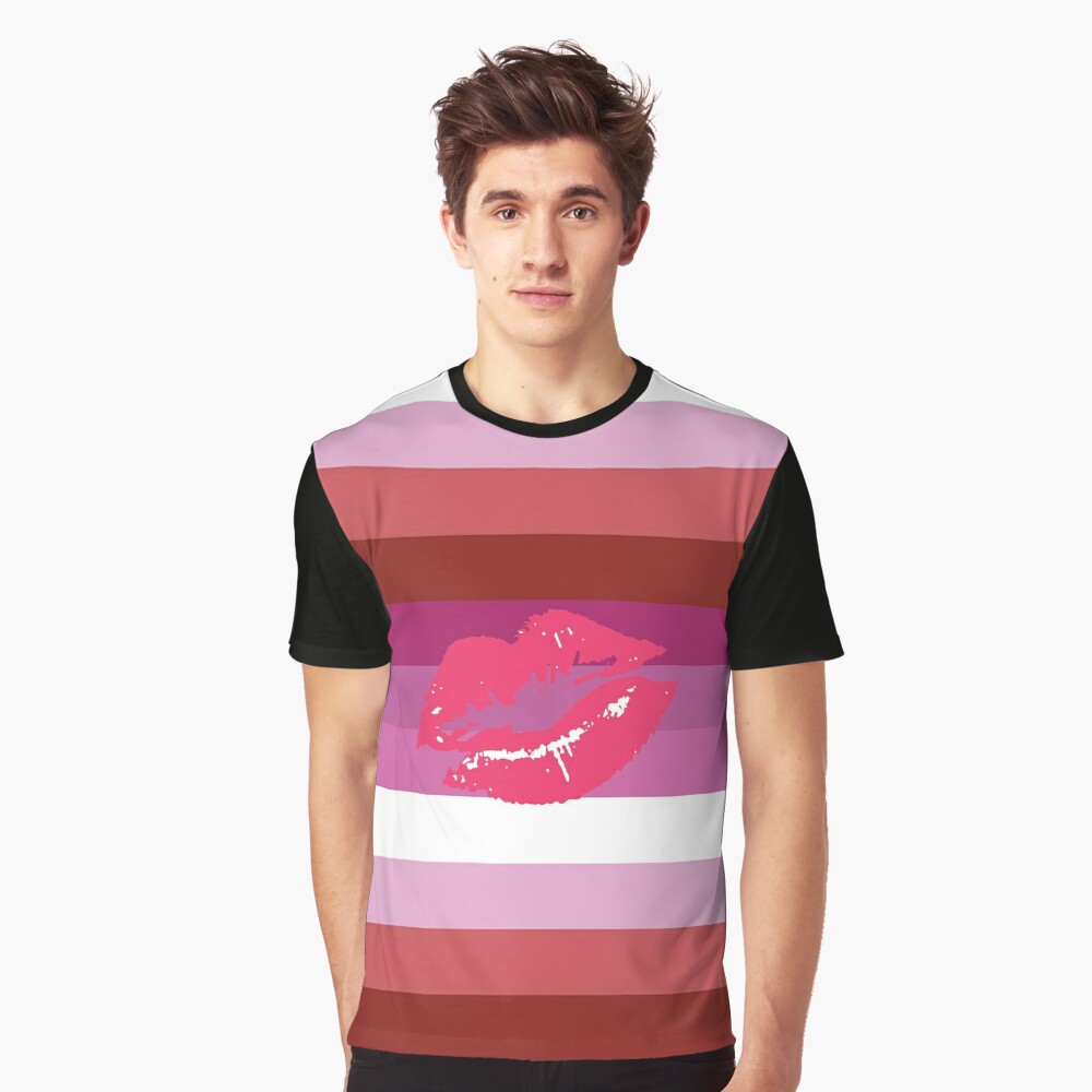 illustratelaw Illustrated Tiger Pride Series - (Lipstick Lesbian Flag Pride) Women's T-Shirt