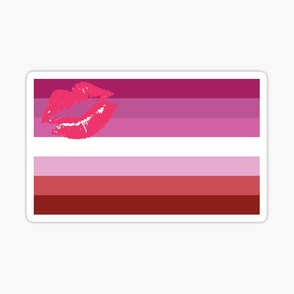 Item preview, Lipstick Lesbian Flag designed and sold by lgbtshoppe.