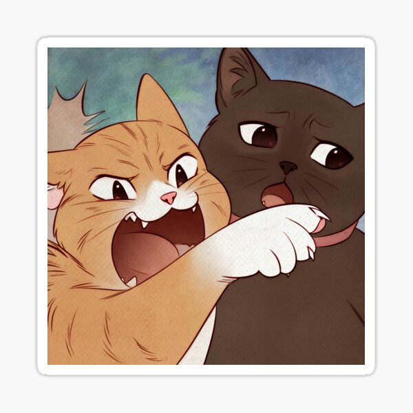 The Last Supper - cats only Sticker