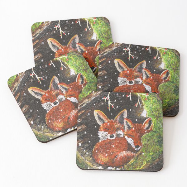 Item preview, Little Foxes Napping designed and sold by Teenybronco.
