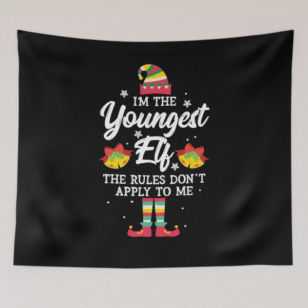 Item preview, I'm The Youngest Elf The Rules Don't Apply To Me Christmas Gift designed and sold by Dressed For  Duty.
