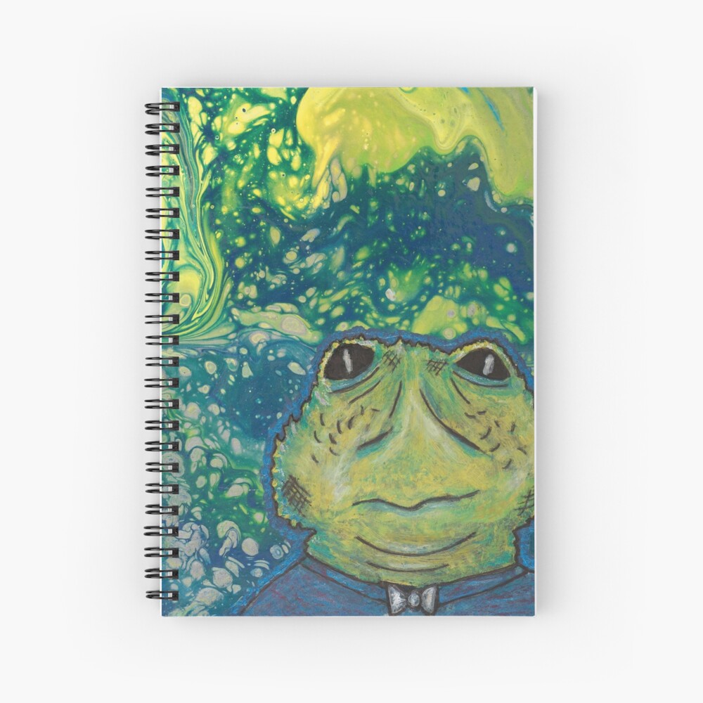 Cosmic Frog Man Spiral Notebook