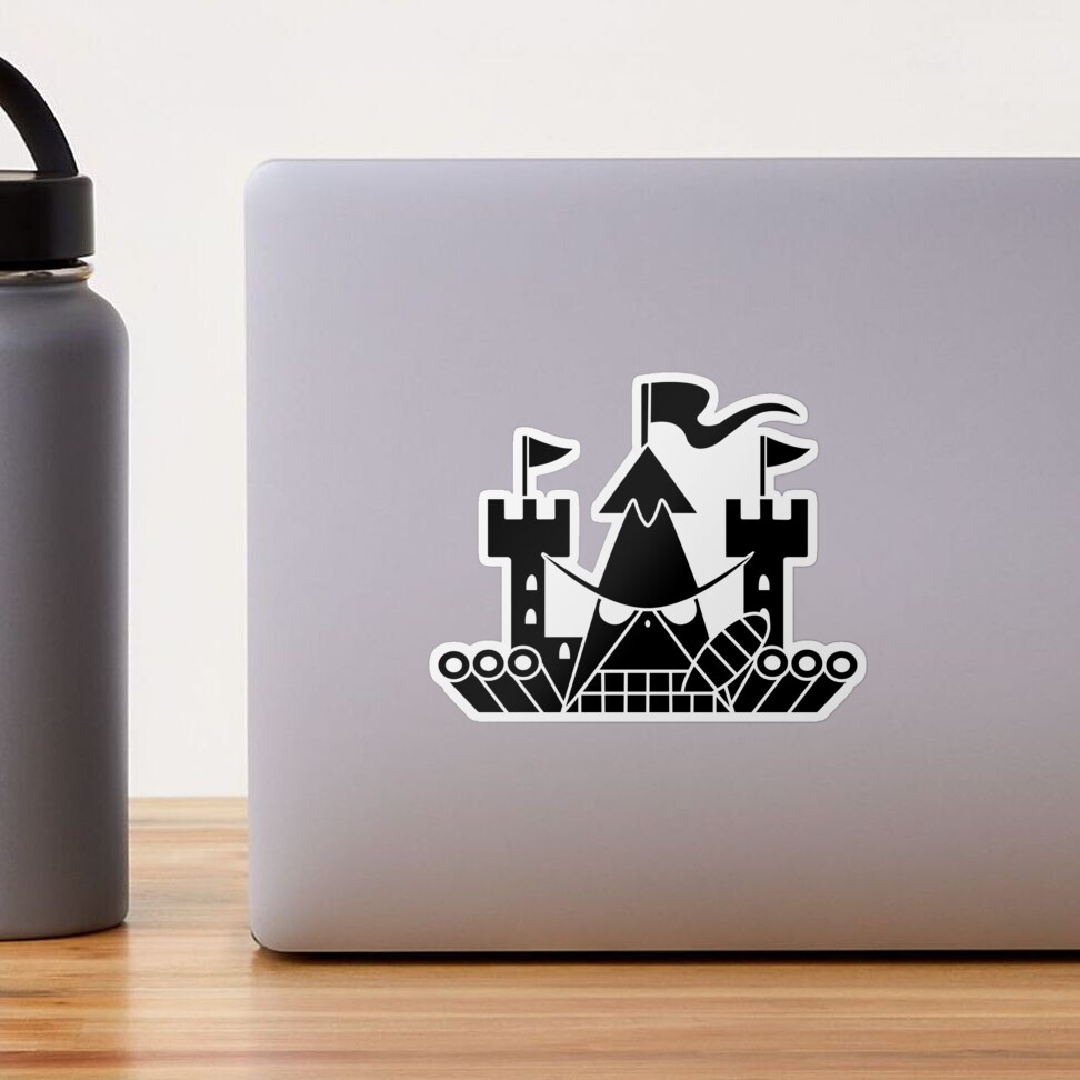 GD Jolly Roger Pirate Sticker Water Bottle Laptop Boat Phish Vinyl Decal