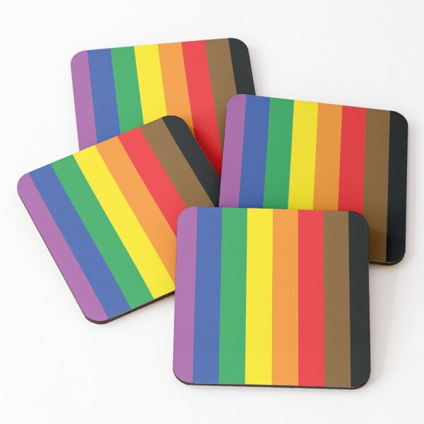 Item preview, LGBT POC Pride Flag Vertical designed and sold by lgbtshoppe.