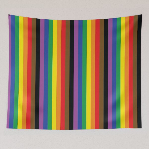 Item preview, LGBT POC Pride Flag Vertical designed and sold by lgbtshoppe.