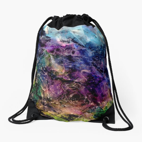 Winter's approach Drawstring Bag