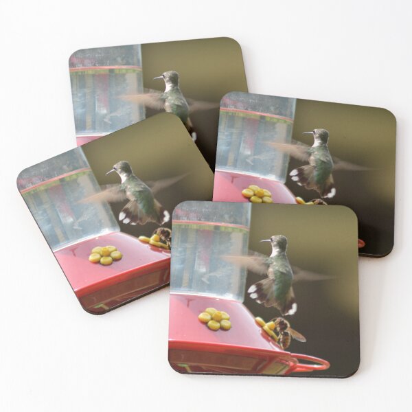 Item preview, Ruby-Throated Hummingbird and Honey Bee designed and sold by garrgirl.