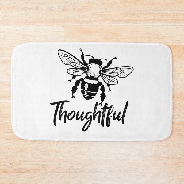 Aperçu de l'œuvre Bee thoughtful typography text art quote by Word Fandom - wordfandom créée et vendue par Kerry Pritchard.