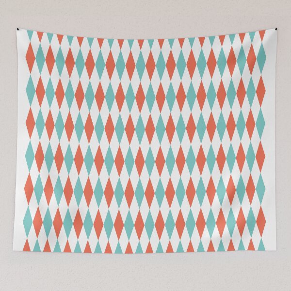 Item preview, Atomic Ranch Retro Orange and Aqua designed and sold by Jan Weiss.