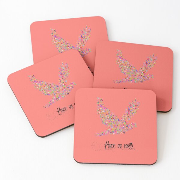 Item preview, Peace On Earth | Christmas Dove | Living Coral designed and sold by PureCreations.