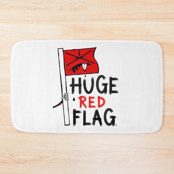 Item preview, Huge Red Flag designed and sold by Kirsty Finnigan.