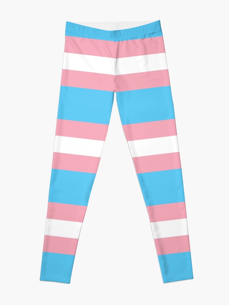 Trans flag leggings hotsell