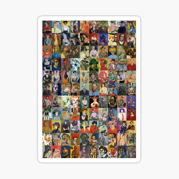 Item preview, Fauvism Faces designed and sold by Montage-Madness.