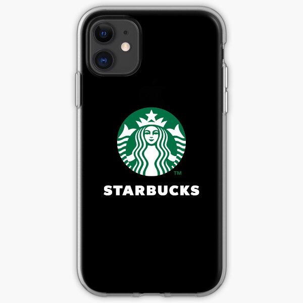 Starbucks Coffee Potrait logo White iPhone Soft Case