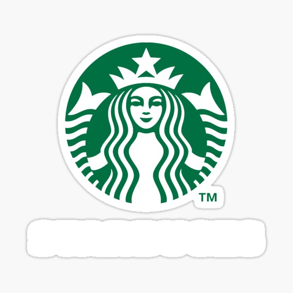 Starbucks Coffee Potrait logo White Sticker