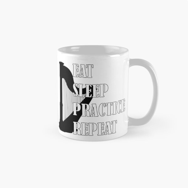 Item preview, Eat Sleep Practice Repeat: Harp designed and sold by GeneticRambles Shop.