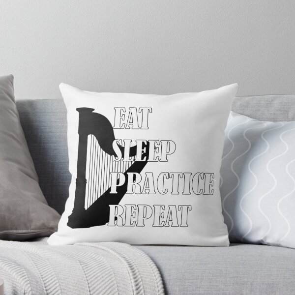 Item preview, Eat Sleep Practice Repeat: Harp designed and sold by GeneticRambles Shop.