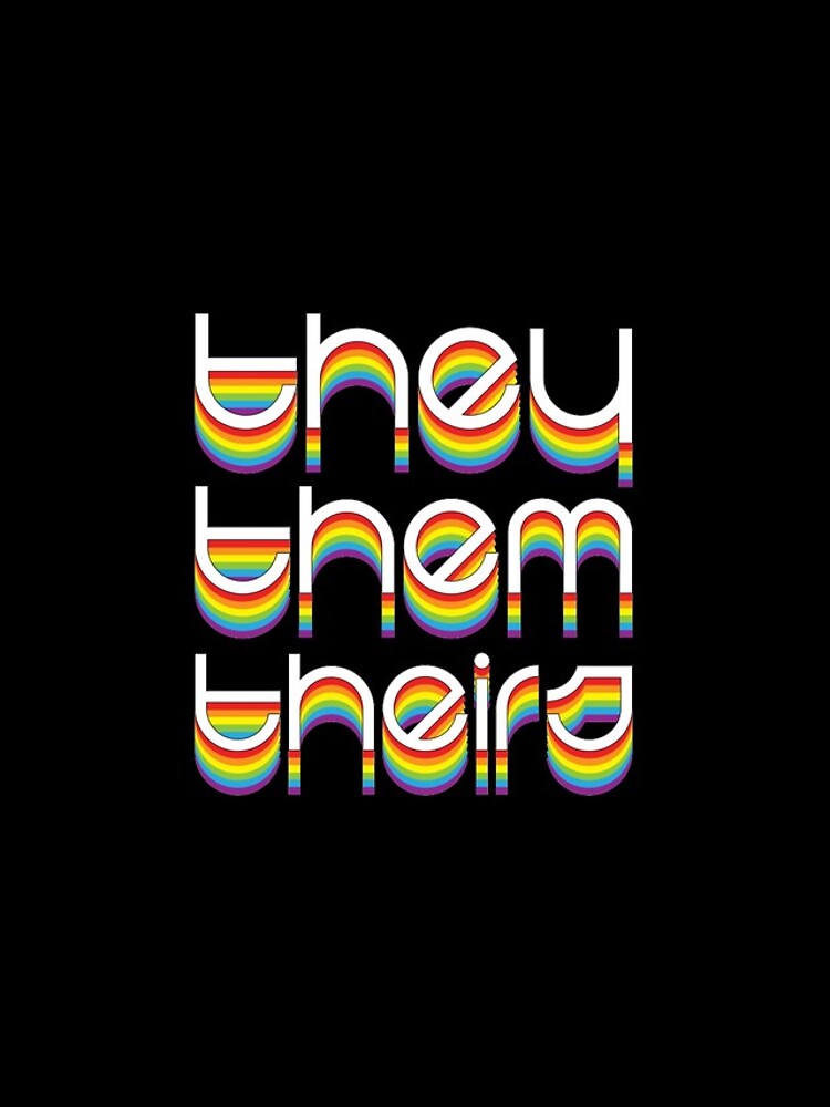 Thumbnail 4 of 4, iPhone Case, Rainbow They Them Theirs designed and sold by dickierebellion.