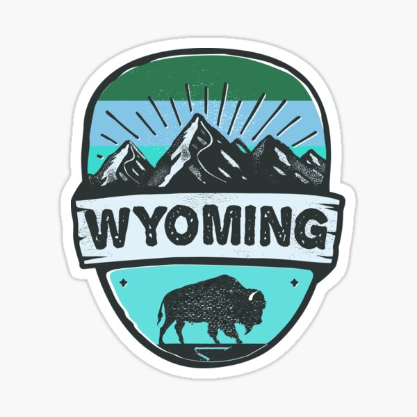 Item preview, Wyoming Grand Teton National Park Bison Buffalo Cheyenne Casper Jackson Laramie Gillette Cody designed and sold by DESTINATIONS DECAL DOS.