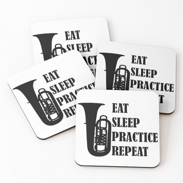 Item preview, Eat Sleep Practice Repeat: Tuba designed and sold by GeneticRambles Shop.