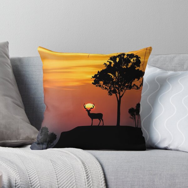 Deer 1 Throw Pillow