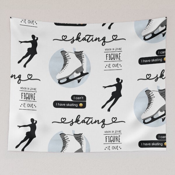 Item preview, Black Watercolor Ice Skater, Figure Skating Sticker Pack designed and sold by The-Goods.