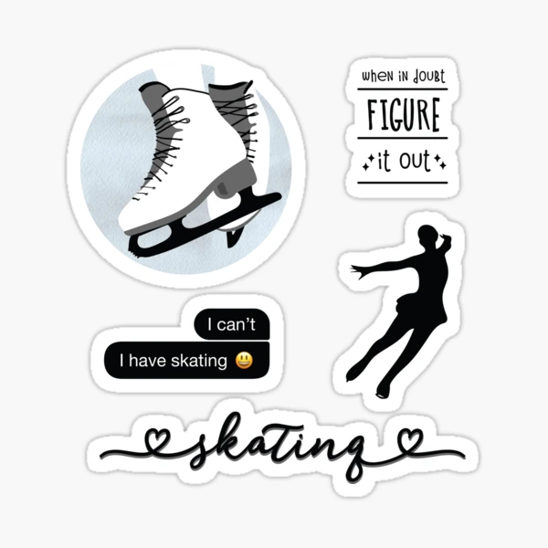 Figure Skating Stickers for Sale, Free US Shipping