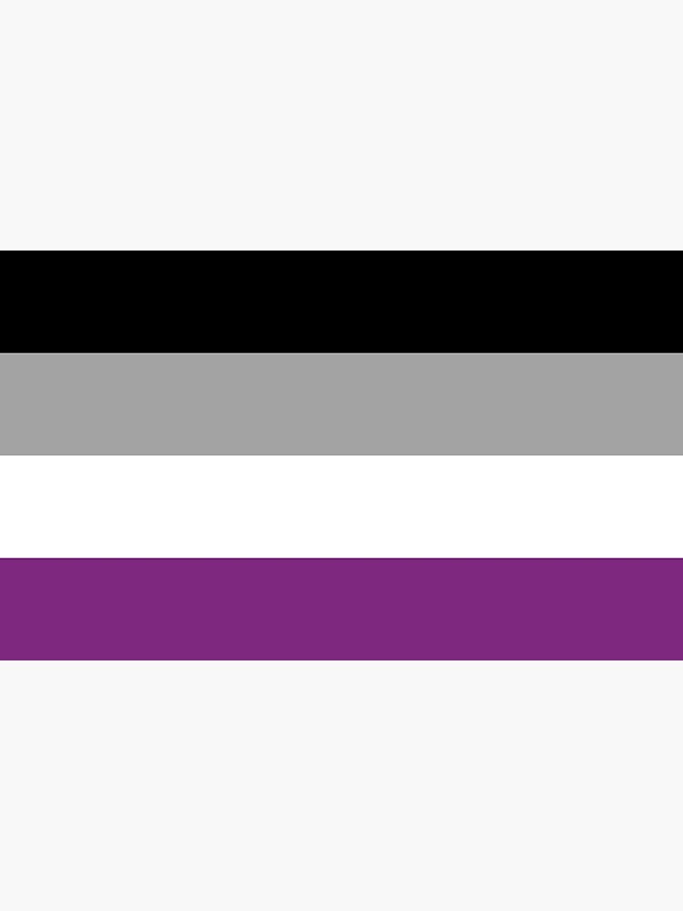 Disover Asexual Pride Flag Premium Matte Vertical Poster