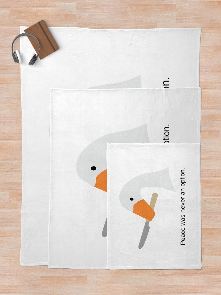 "Untitled Goose Game Knife" Throw Blanket by jazz3602 Redbubble