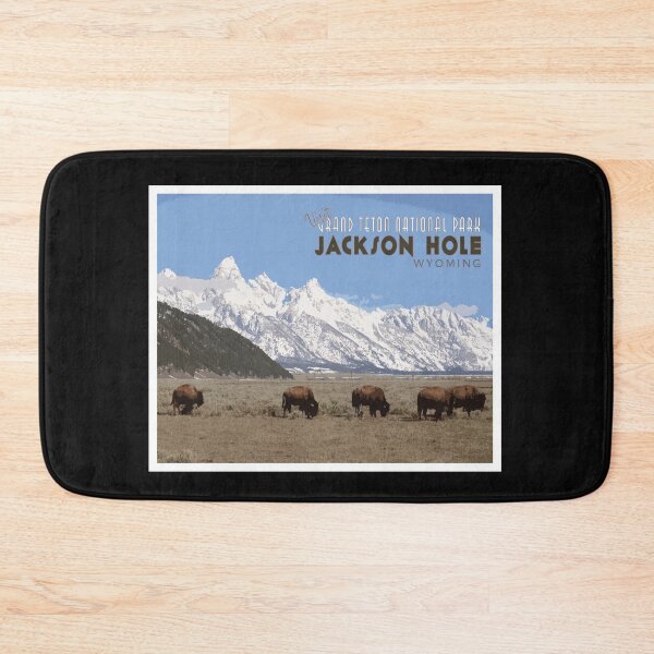 Item preview, Vintage Jackson Hole, Wyoming Poster designed and sold by positiveimages.