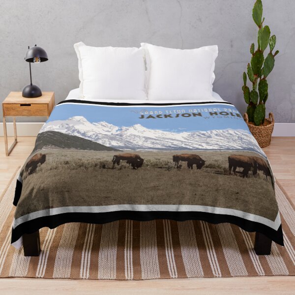 Item preview, Vintage Jackson Hole, Wyoming Poster designed and sold by positiveimages.