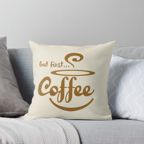 Item preview, But first coffee typography text art quote by Word Fandom - wordfandom designed and sold by Kerry Pritchard.
