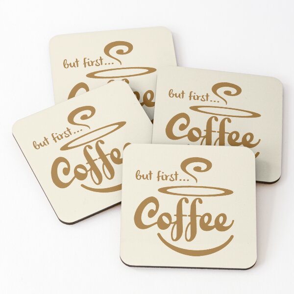 Aperçu de l'œuvre But first coffee typography text art quote by Word Fandom - wordfandom créée et vendue par Kerry Pritchard.