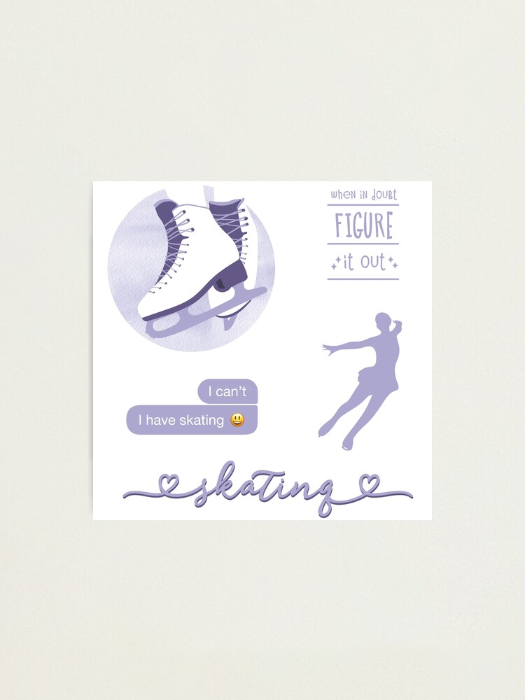 Lilac, Light Purple Watercolor Ice Skater, Figure Skating Sticker Pack  Sticker for Sale by The-Goods