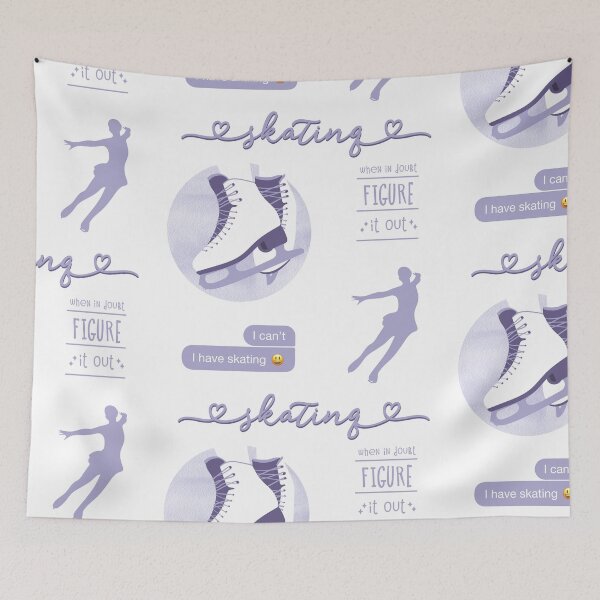 Item preview, Lilac, Light Purple Watercolor Ice Skater, Figure Skating Sticker Pack designed and sold by The-Goods.