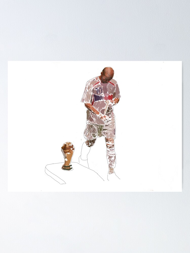 Zidane World Cup 2006 Jersey Poster for Sale by Zgjimi17