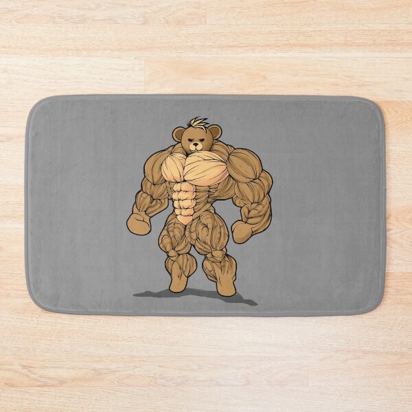 Item preview, Muscular teddy bear designed and sold by Tahuverian.