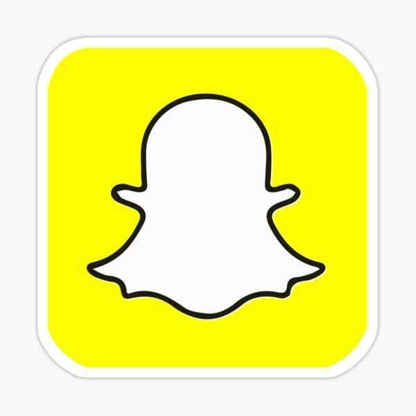 Snapchat Logo Stickers Redbubble