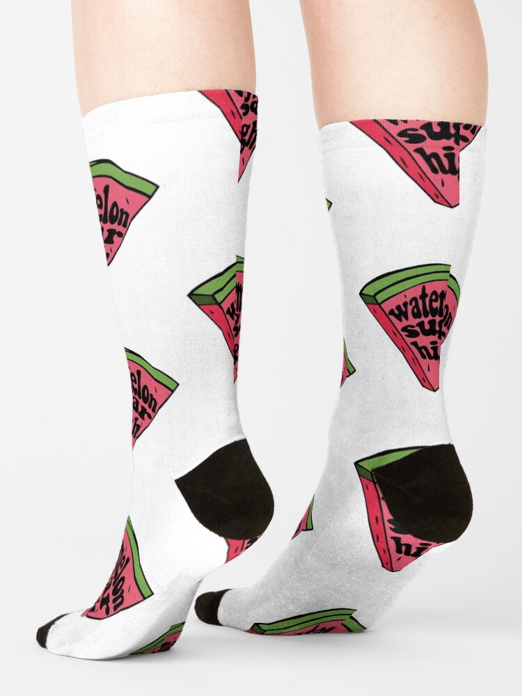 Alternate view of harry styles watermelon sugar (red melon slice) Socks