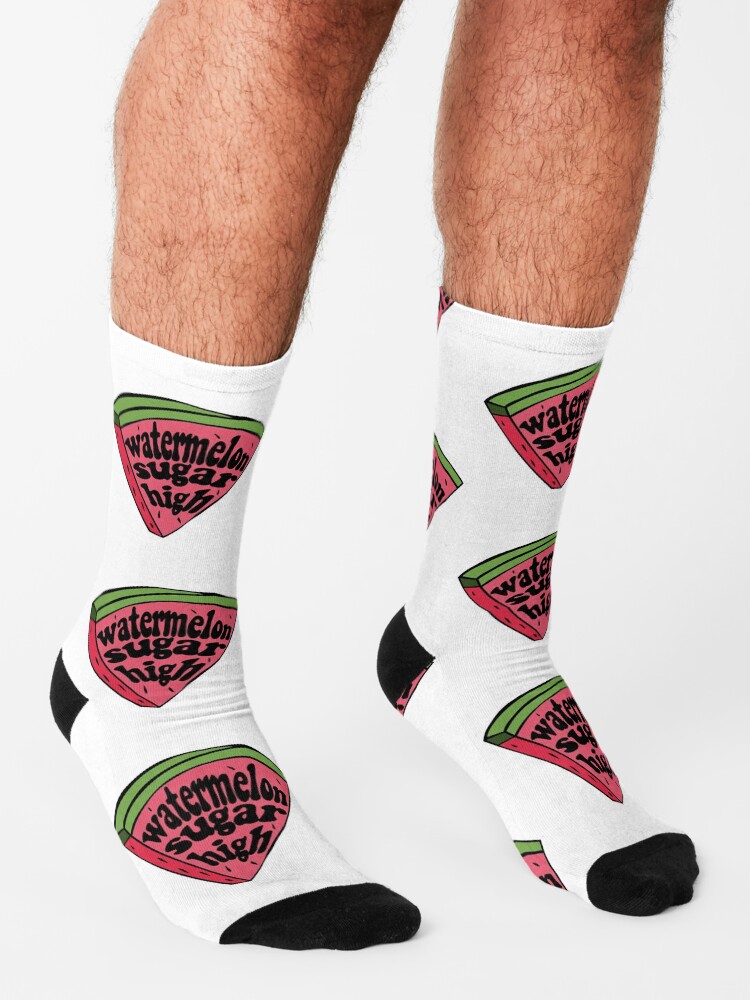 Alternate view of harry styles watermelon sugar (red melon slice) Socks
