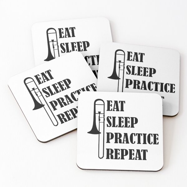 Item preview, Eat Sleep Practice Repeat: Trombone designed and sold by GeneticRambles Shop.