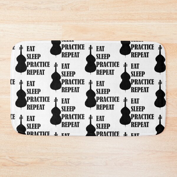 Item preview, Eat Sleep Practice Repeat- Double Bass designed and sold by GeneticRambles Shop.